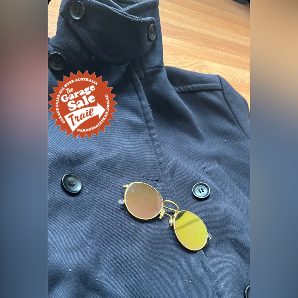 Navy Blue Double Breasted Peacoat